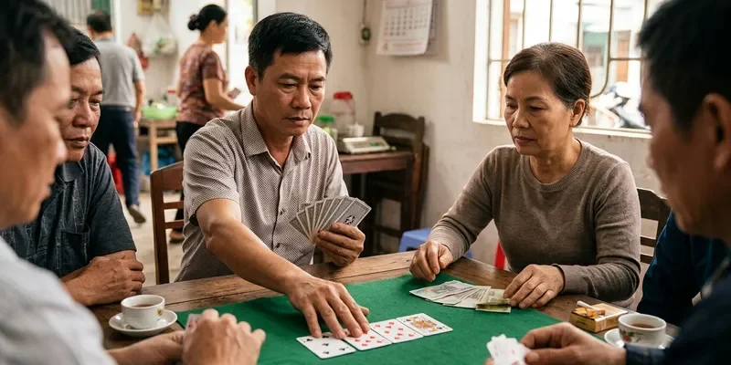 Minh họa cách chặn heo và xử lý thế bài hiểm