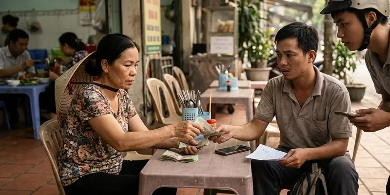 Thực hiện giao dịch nạp rút qua trung gian